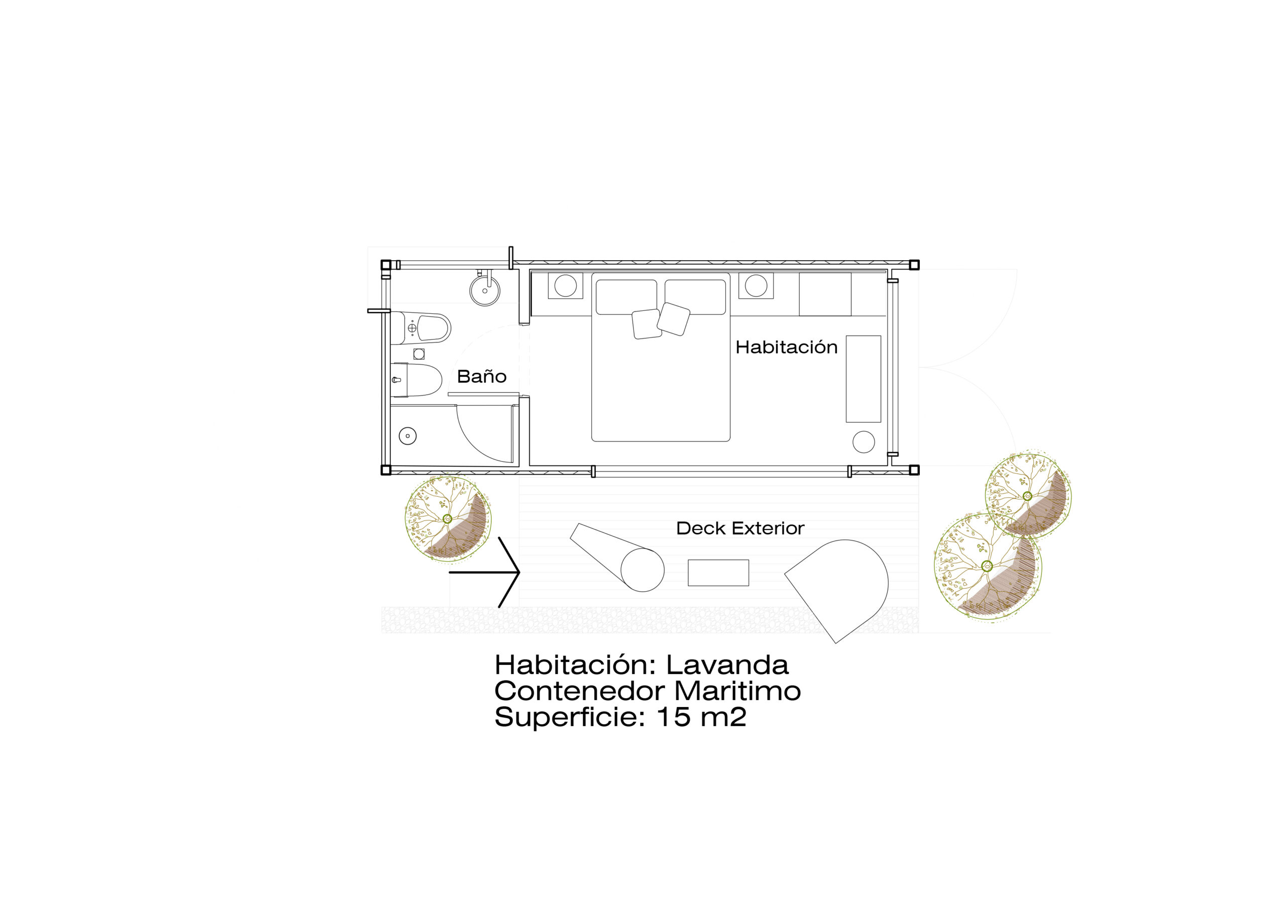 Plano Habitacion Lavanda